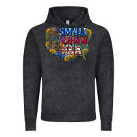 Vintage Black Small town usa 4th of july Vintage Hoodie - CowGirlArtShop