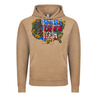 Vintage Coffee Small town usa 4th of july Vintage Hoodie - CowGirlArtShop