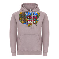 Vintage Zinc Small town usa 4th of july Vintage Hoodie - CowGirlArtShop