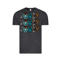Vintage Black howdy howdy howdy Vintage Tee - CowhideDigitalArt