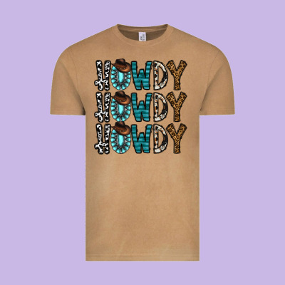 Howdy Howdy Howdy Vintage Tee Designed By Cowhidedigitalart