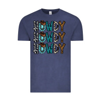 Vintage Denim howdy howdy howdy Vintage Tee - CowhideDigitalArt
