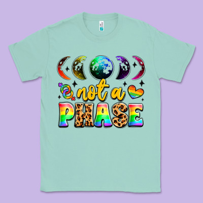 Not A Phase Pride Moon Classic Tee Designed By Lillyallendesigns