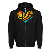 Black school bus heart Zipper Hoodie - Jasminsmagicworld