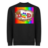 Black lgbtq dad and paw Heavyweight Sweatshirt - HRA Design Shop