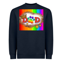 Navy lgbtq dad and paw Heavyweight Sweatshirt - HRA Design Shop