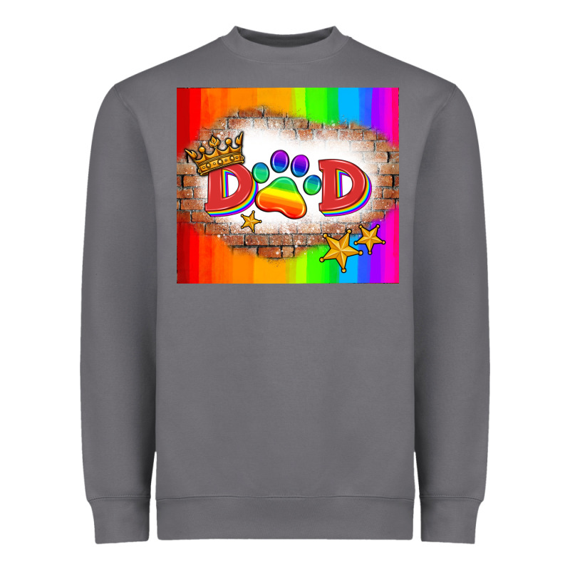 Lgbtq Dad And Paw Heavyweight Sweatshirt by HRA Design Shop | Teevron