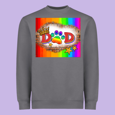 Lgbtq Dad And Paw Heavyweight Sweatshirt Designed By Hra Design Shop