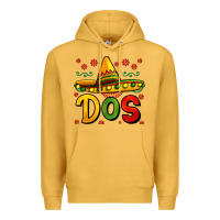 Mustard dos my second mexican birthday Premium Hoodie - Jasminsmagicworld