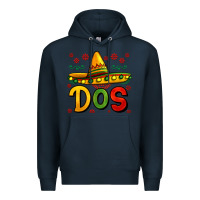 Navy dos my second mexican birthday Premium Hoodie - Jasminsmagicworld