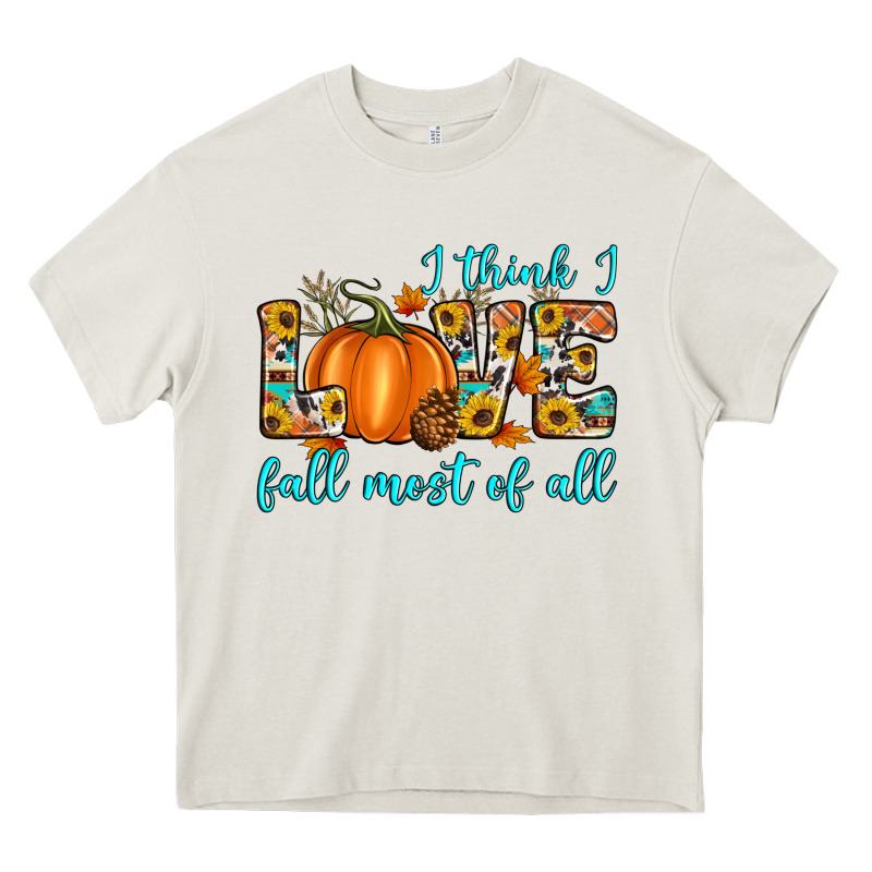 I Think I Love Fall Most Of All Heavy Core Tee by Artiststas | Teevron