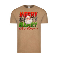 Vintage Coffee Merry Christmas Santa Vintage Tee - FaDigitalArtStudio