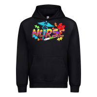 Black Autism Nurse Urban Hoodie - NancyCooperArtShop