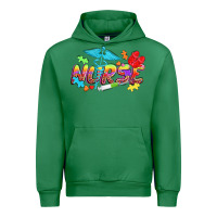 Emerald Autism Nurse Urban Hoodie - NancyCooperArtShop
