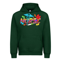 Foreset Green Autism Nurse Urban Hoodie - NancyCooperArtShop