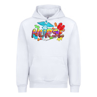 White Autism Nurse Urban Hoodie - NancyCooperArtShop