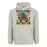 Moon Dust Christmas Santa and reindeer truck Heavyweight Hoodie - MaliasSmallBusiness