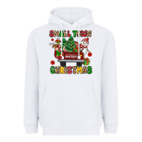 White Christmas Santa and reindeer truck Heavyweight Hoodie - MaliasSmallBusiness