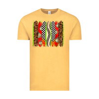 Vintage Mustard race brushstrokes Vintage Tee - AdoDesignShop