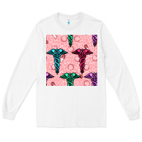 White Medicine Seamless Pattern Long Sleeve Tee - BundleAndBundleShop