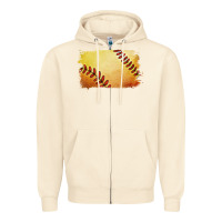 Sandshell softball brushstroke Zipper Hoodie - Jasminsmagicworld