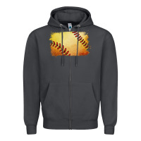 Smoke softball brushstroke Zipper Hoodie - Jasminsmagicworld