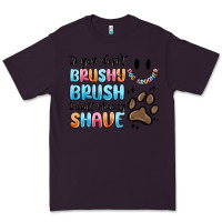 Plum if you dont brushy brush i will shavey shave Premium Tee - MaliasSmallBusiness