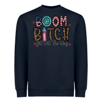 Navy boom bitch Heavyweight Sweatshirt - CowhideDigitalArt