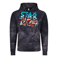 Cloud Black Star spangled and sassy 4th of july Vintage Hoodie - CowGirlArtShop