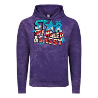 Cloud Purple Star spangled and sassy 4th of july Vintage Hoodie - CowGirlArtShop