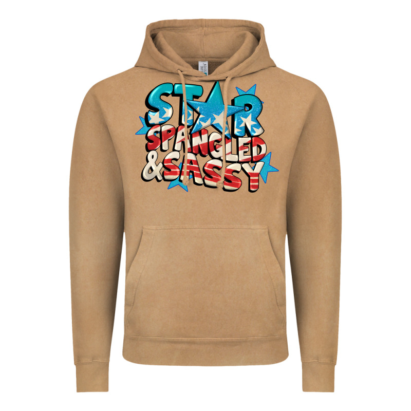 Star Spangled And Sassy 4th Of July Vintage Hoodie by CowGirlArtShop | Teevron