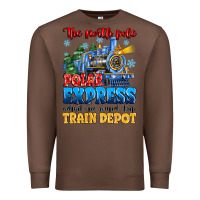 Chestnut thr north pole polar express admit one round trip Premium Sweatshirt - MaliasSmallBusiness