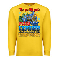 Lemon thr north pole polar express admit one round trip Premium Sweatshirt - MaliasSmallBusiness