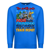 True Royal thr north pole polar express admit one round trip Premium Sweatshirt - MaliasSmallBusiness