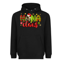 Black nana claus Heavyweight Hoodie - MaliasSmallBusiness