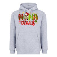 Heather Grey nana claus Heavyweight Hoodie - MaliasSmallBusiness