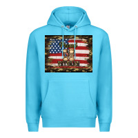 Ocean Blue proud veteran veterans day Premium Hoodie - Jasminsmagicworld