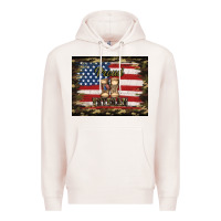 Pale Pink proud veteran veterans day Premium Hoodie - Jasminsmagicworld