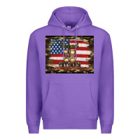 Purple proud veteran veterans day Premium Hoodie - Jasminsmagicworld