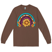 Chestnut rainbow sunflower Long Sleeve Tee - AdoDesignShop