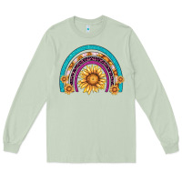 Matcha rainbow sunflower Long Sleeve Tee - AdoDesignShop