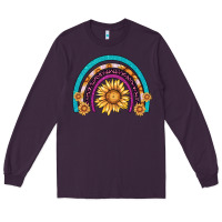 Plum rainbow sunflower Long Sleeve Tee - AdoDesignShop