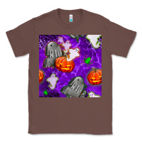 Chestnut tombstone and ghosts seamless paternal Classic Tee - BundleAndBundleShop