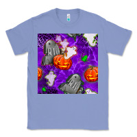 Colony Blue tombstone and ghosts seamless paternal Classic Tee - BundleAndBundleShop