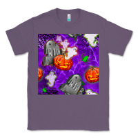 Lavender tombstone and ghosts seamless paternal Classic Tee - BundleAndBundleShop