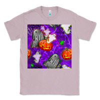 Lilac tombstone and ghosts seamless paternal Classic Tee - BundleAndBundleShop
