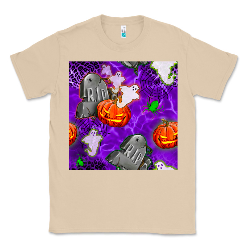 Tombstone And Ghosts Seamless Paternal Classic Tee by BundleAndBundleShop | Teevron
