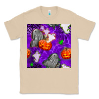 Mushroom tombstone and ghosts seamless paternal Classic Tee - BundleAndBundleShop