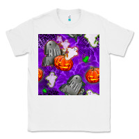 White tombstone and ghosts seamless paternal Classic Tee - BundleAndBundleShop