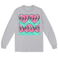 Moon Dust Nursing Heart Seamless Pattern Long Sleeve Tee - BundleAndBundleShop